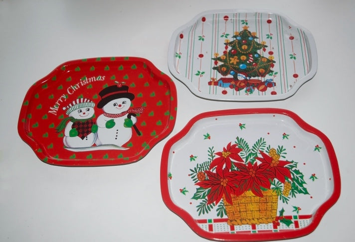 Vintage Christmas Trays