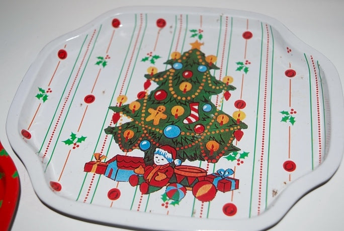 Vintage Christmas Trays